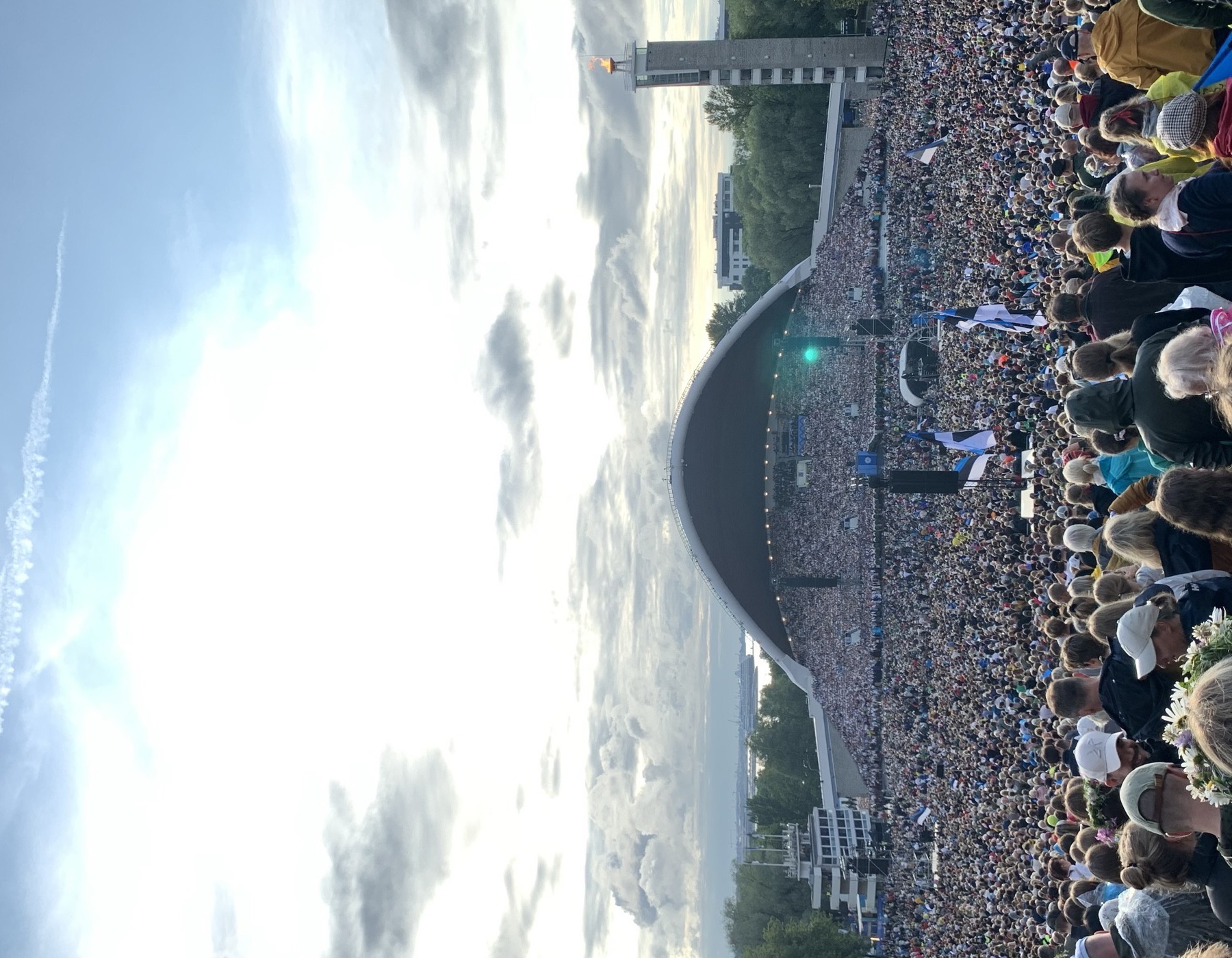 Festival crowd at the Tallinn Song Festival Grounds